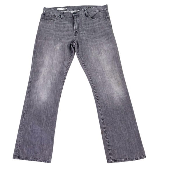 Men’s GAP 1969 Classic light Gray Straight denim Jeans stretch cotton 38 x 32 - Picture 1 of 8